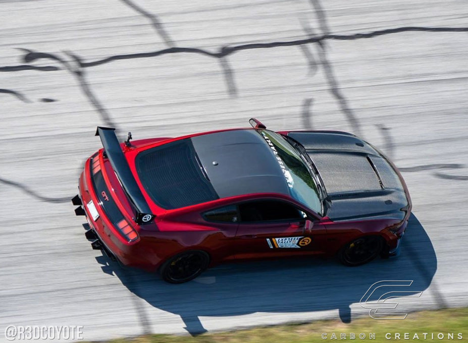 Carbon Creations GT350 Hood Compatible With 2015-2017 Ford Mustang - 1 Piece - 112734