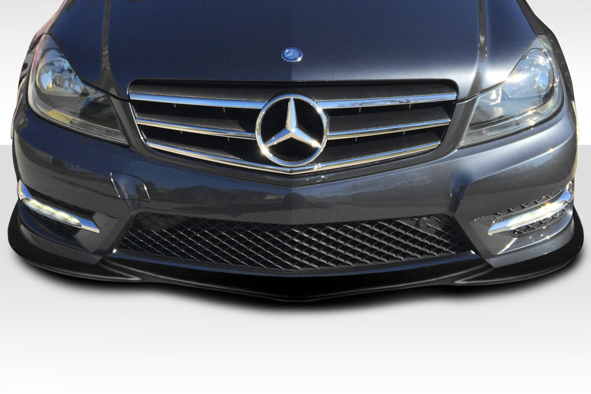 Extreme Dimensions Duraflex L Sport Front Lip Spoiler Compatible With 2012-2014 Mercedes C Class - 1 Piece - 112746