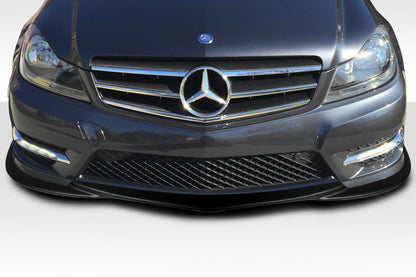 Extreme Dimensions Duraflex L Sport Front Lip Spoiler Compatible With 2012-2014 Mercedes C Class - 1 Piece - 112746