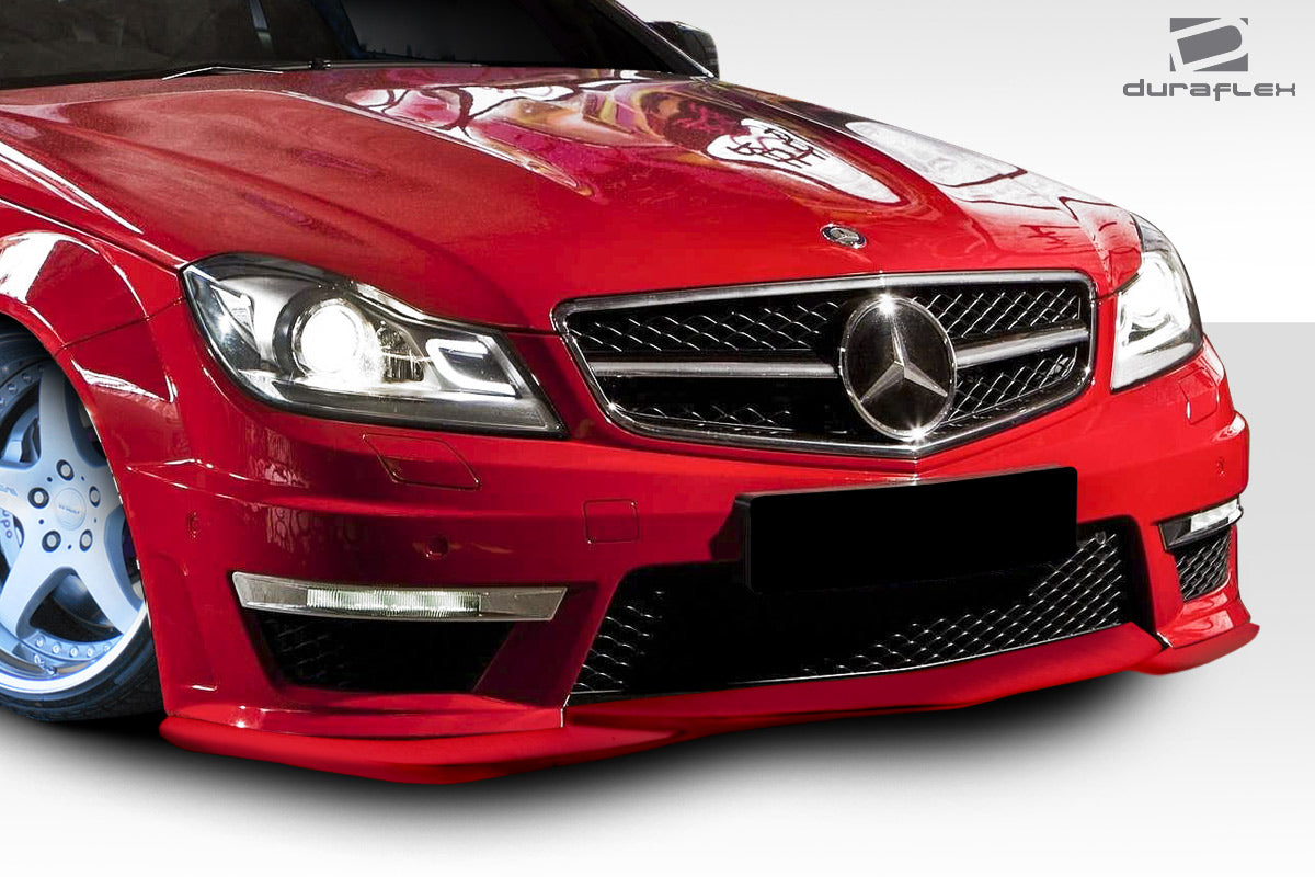 Extreme Dimensions Duraflex L Sport Front Lip Spoiler Compatible With 2012-2014 Mercedes C Class - 1 Piece - 112746