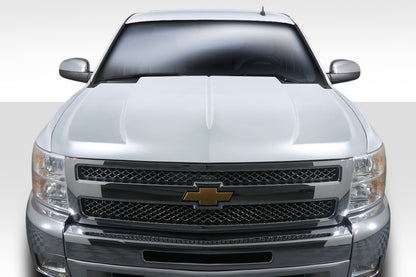 Extreme Dimensions Duraflex Cowl Hood Compatible With 2007-2013 Chevrolet Silverado - 1 Piece - 112750