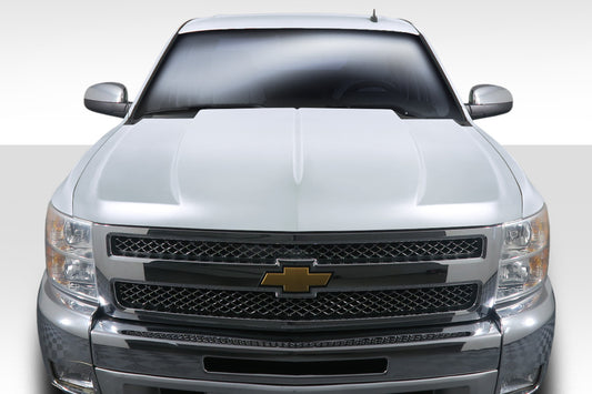 Extreme Dimensions Duraflex Cowl Hood Compatible With 2007-2013 Chevrolet Silverado - 1 Piece - 112750