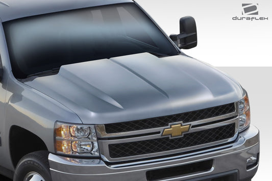 Extreme Dimensions Duraflex Cowl Hood Compatible With 2007-2013 Chevrolet Silverado - 1 Piece - 112750