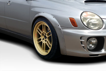 Extreme Dimensions Duraflex Race Front Fenders Flare Compatible With 2002-2003 Subaru Impreza - 4 Piece - 112783