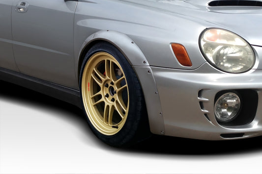 Extreme Dimensions Duraflex Race Front Fenders Flare Compatible With 2002-2003 Subaru Impreza - 4 Piece - 112783