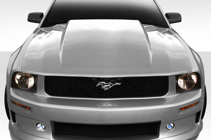 Extreme Dimensions Duraflex Cowl Hood Compatible With 2005-2009 Ford Mustang - 1 Piece - 112870
