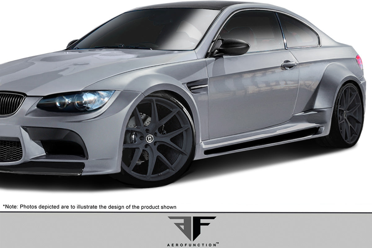 Aero Function AF-5 Wide Body Side Skirts Compatible With 2008-2013 BMW M3 - 2 Piece - 112891