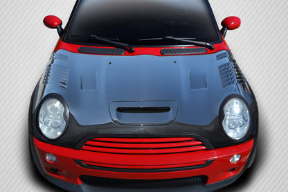 Carbon Creations Racer Hood Compatible With 2002-06 MINI Cooper 05-2008 Convertible R52 - 1 Piece - 112897