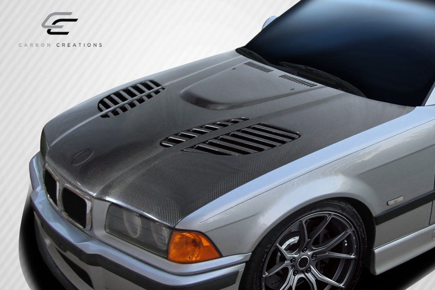 Carbon Creations GTR Hood Compatible With 1992-1998 BMW 3 Series - 1 Piece - 112903