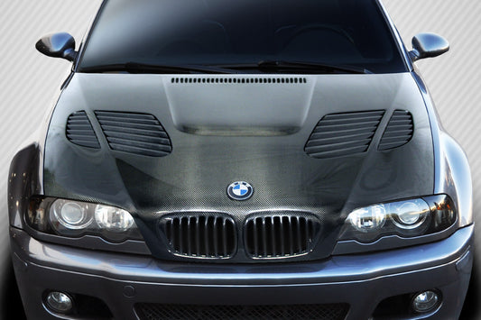 Carbon Creations GTR Hood Compatible With 1999-2003 BMW 3 Series E46 - 1 Piece - 112906