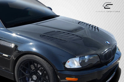 Carbon Creations GTR Hood Compatible With 1999-2003 BMW 3 Series E46 - 1 Piece - 112906