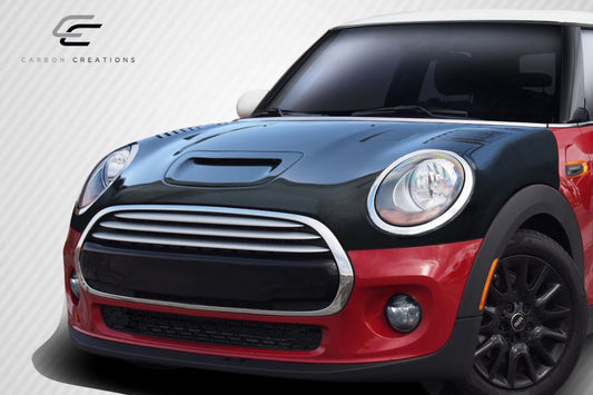 Carbon Creations Racer Hood Compatible With 2014-2023 Mini Cooper F54 F55 F56 F57 - 1 Piece - 112918