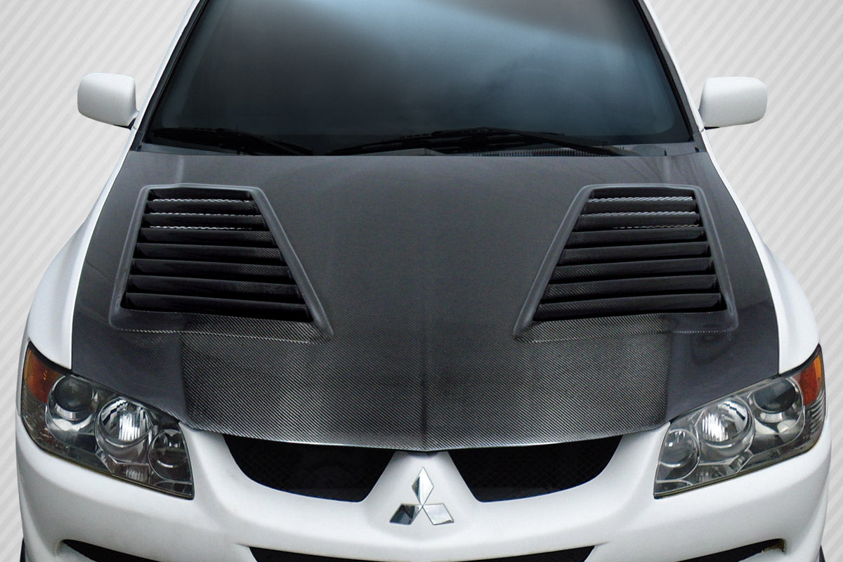 Carbon Creations Track Hood Compatible With 2003-2006 Mitsubishi Evolution - 1 Piece - 112953