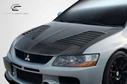 Carbon Creations Track Hood Compatible With 2003-2006 Mitsubishi Evolution - 1 Piece - 112953