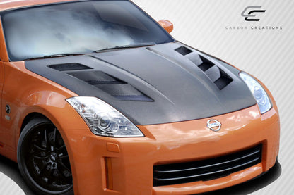 Carbon Creations AM-S Hood Compatible With 2007-2008 Nissan 350Z - 1 Piece - 112956