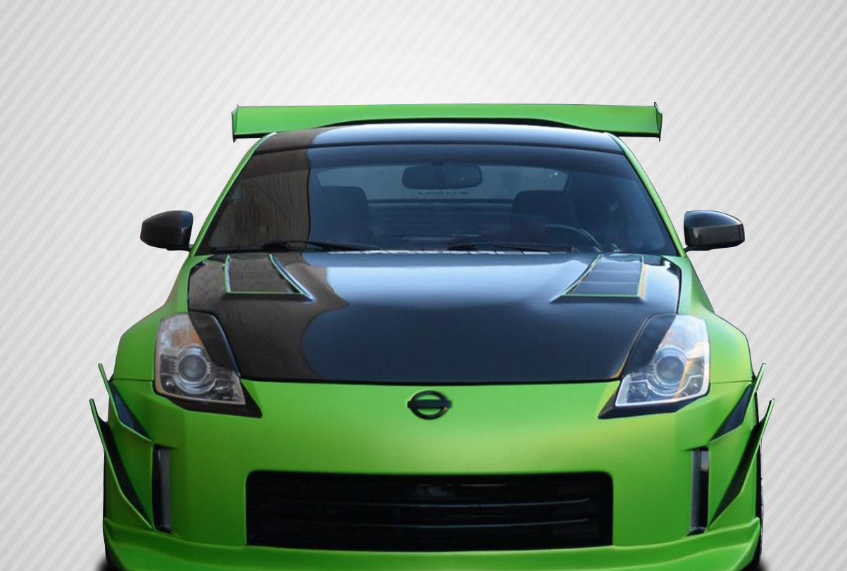 Carbon Creations TS-3 Hood Compatible With 2003-2008 Nissan 350Z - 1 Piece - 112958