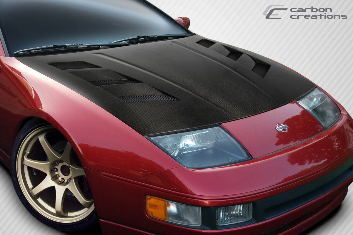 Carbon Creations AM-S Hood Compatible With 1990-1996 Nissan 300ZX - 1 Piece - 112959