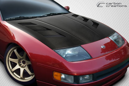 Carbon Creations AM-S Hood Compatible With 1990-1996 Nissan 300ZX - 1 Piece - 112959