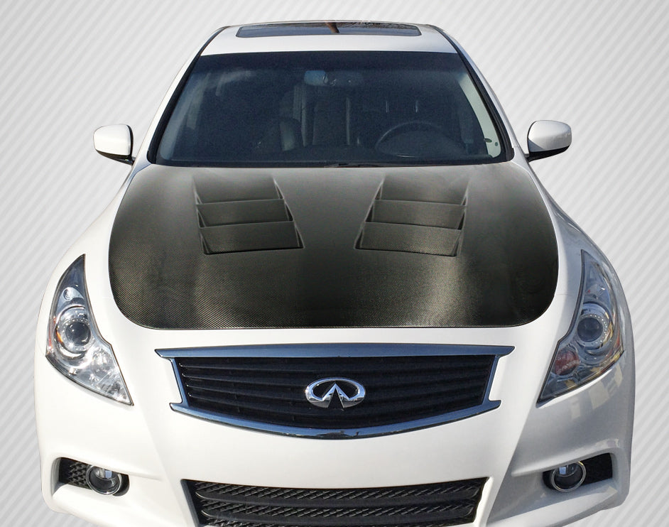 Carbon Creations TS-1 Hood Compatible With 2007-2013 Infiniti G Sedan - 1 Piece - 112965
