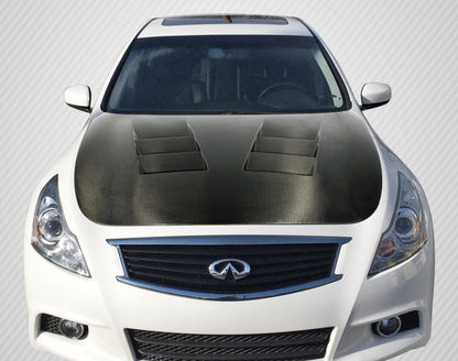 Carbon Creations TS-1 Hood Compatible With 2007-2013 Infiniti G Sedan - 1 Piece - 112965
