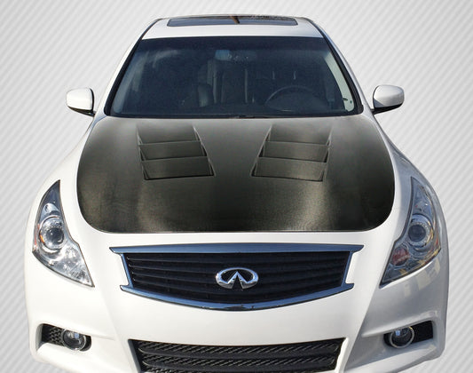 Carbon Creations TS-1 Hood Compatible With 2007-2013 Infiniti G Sedan - 1 Piece - 112965