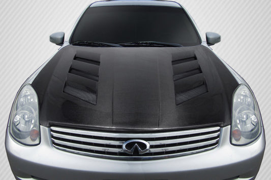 Carbon Creations AM-S Hood Compatible With 2003-2004 Infiniti G Sedan - 1 Piece - 112969