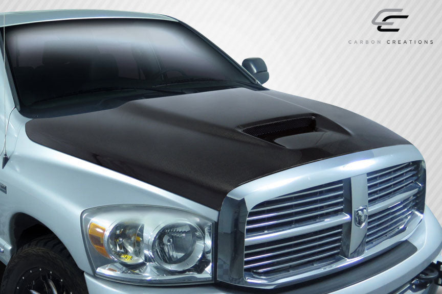 Carbon Creations SRT Hood Compatible With 2002-2008 Dodge Ram - 1 Piece - 112984