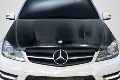 Carbon Creations C63 Look Hood Compatible With 2012-2014 Mercedes C Class - 1 Piece - 112987