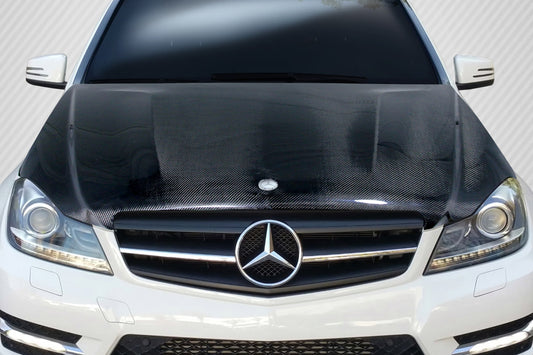 Carbon Creations C63 Look Hood Compatible With 2012-2014 Mercedes C Class - 1 Piece - 112987