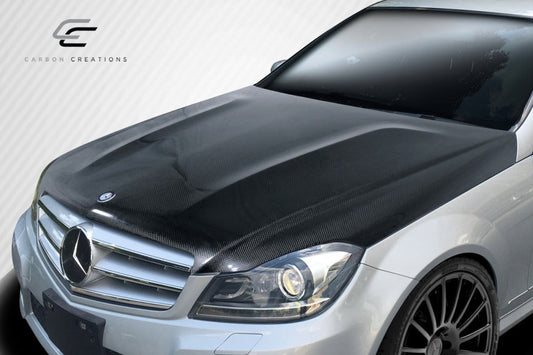 Carbon Creations C63 Look Hood Compatible With 2012-2014 Mercedes C Class - 1 Piece - 112987