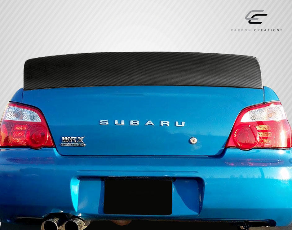 Carbon Creations Downforce Wing Spoiler Compatible With 2002-2007 Subaru Impreza - 1 Piece - 112988