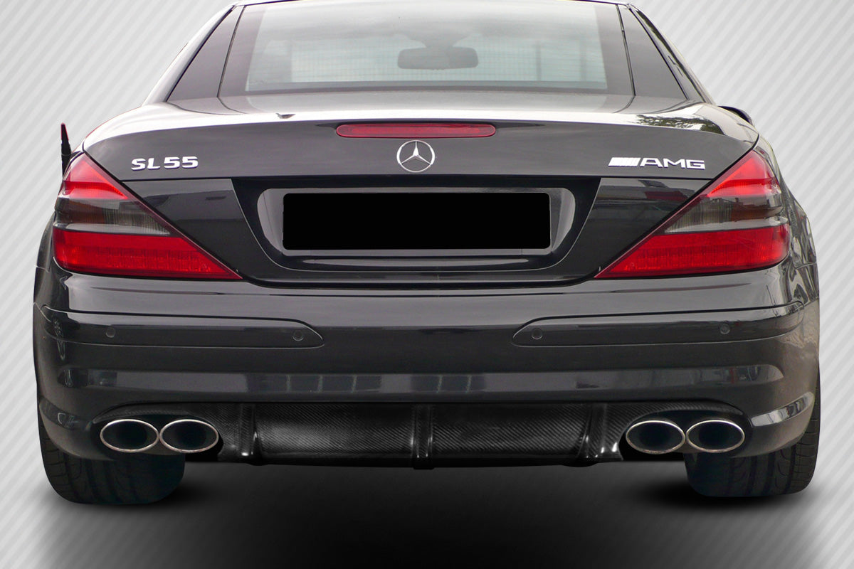 Carbon Creations L Sport Rear Lip Add On Spoiler Compatible With 2003-2006 Mercedes SL - Mercedes - 1 Piece - 112989
