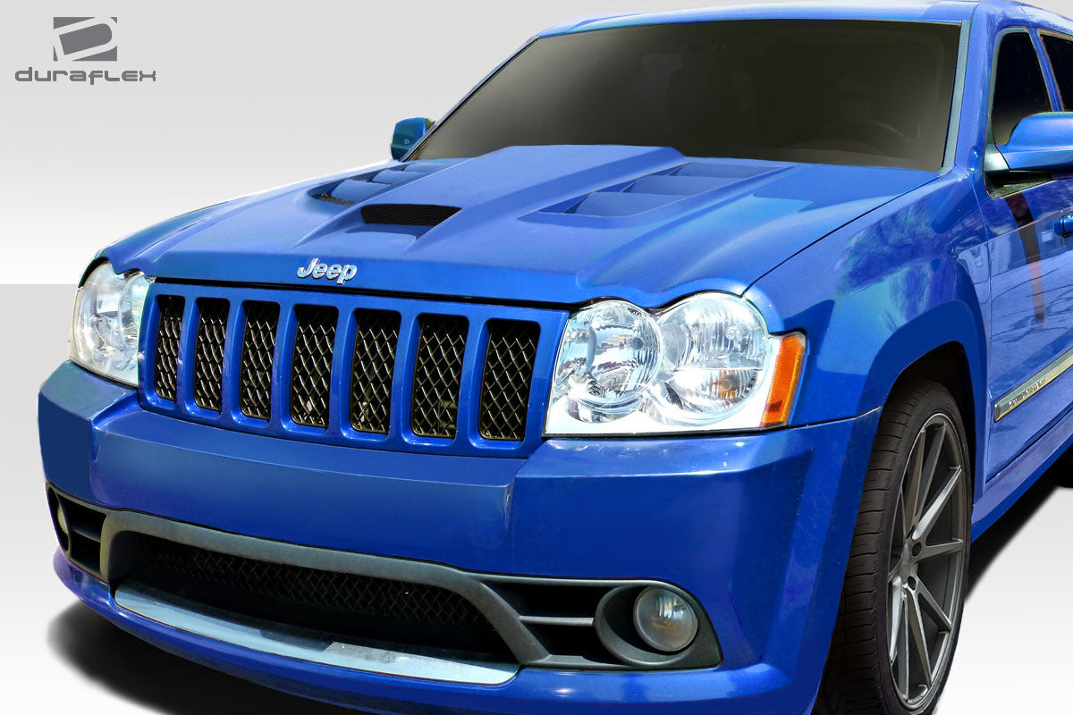 Extreme Dimensions Duraflex Viper Look Hood Compatible With 2005-2010 Jeep Grand Cherokee - 1 Piece - 113006