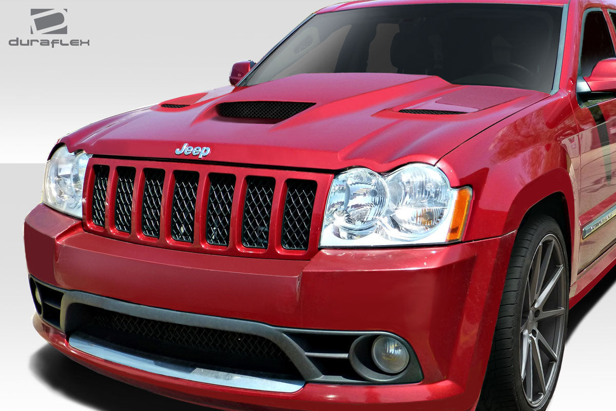 Extreme Dimensions Duraflex Hellcat Look Hood Compatible With 2005-2010 Jeep Grand Cherokee - 1 Piece - 113007
