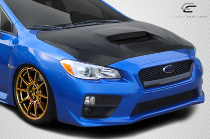 Carbon Creations Dritech OEM Look Hood Add On Compatible With 2015-2021 Subaru WRX - 1 Piece - 113010