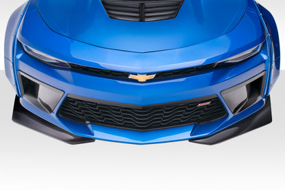 Extreme Dimensions Duraflex Grid Front Lip Spoiler Compatible With 2016-2018 Chevrolet Camaro - 2 Piece - 113016