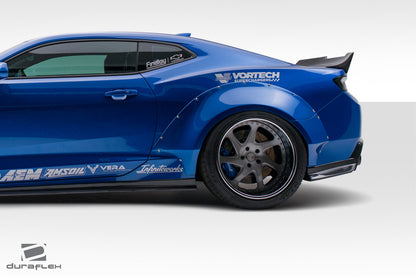 Extreme Dimensions Duraflex Grid Rear Fender Flares Compatible With 2016-2018 Chevrolet Camaro - 4 Piece - 113017