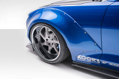 Extreme Dimensions Duraflex Grid Front Fenders Flare Compatible With 2016-2018 Chevrolet Camaro - 4 Piece - 113018