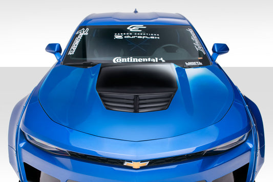 Extreme Dimensions Duraflex Grid Hood Compatible With 2016-2023 Chevrolet Camaro - 1 Piece - 113019