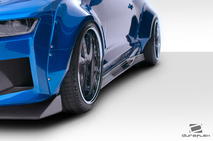 Extreme Dimensions Duraflex Grid Side Skirts Compatible With 2016-2023 Chevrolet Camaro - 6 Piece - 113023