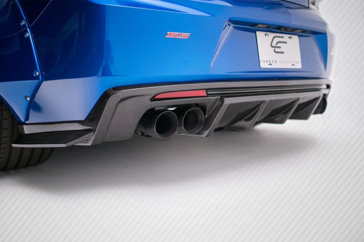 Carbon Creations Grid Rear Lip Add On Spoiler Compatible With 2016-2018 Chevrolet Camaro - 1 Piece - 113050