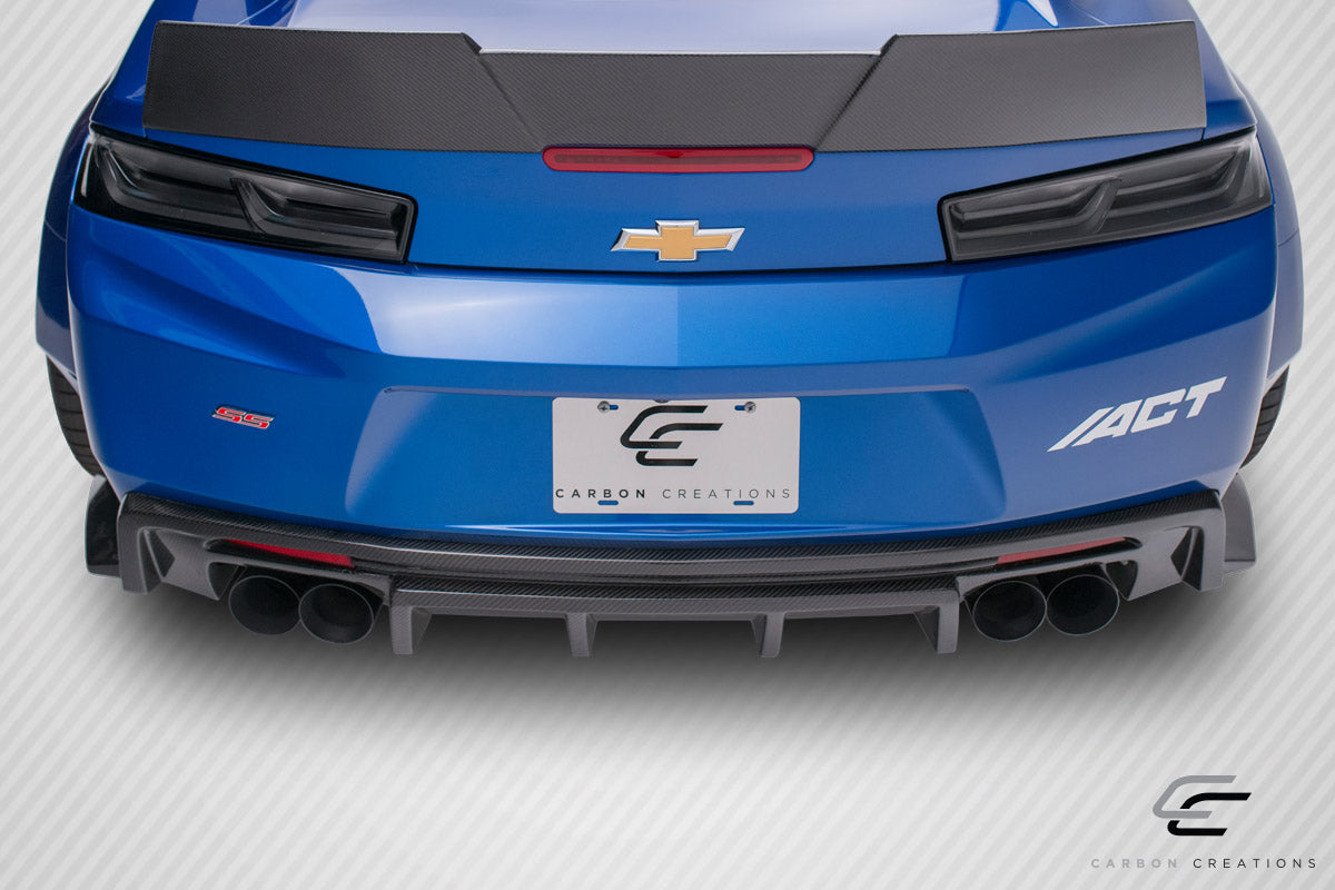 Carbon Creations Grid Rear Lip Add On Spoiler Compatible With 2016-2018 Chevrolet Camaro - 1 Piece - 113050
