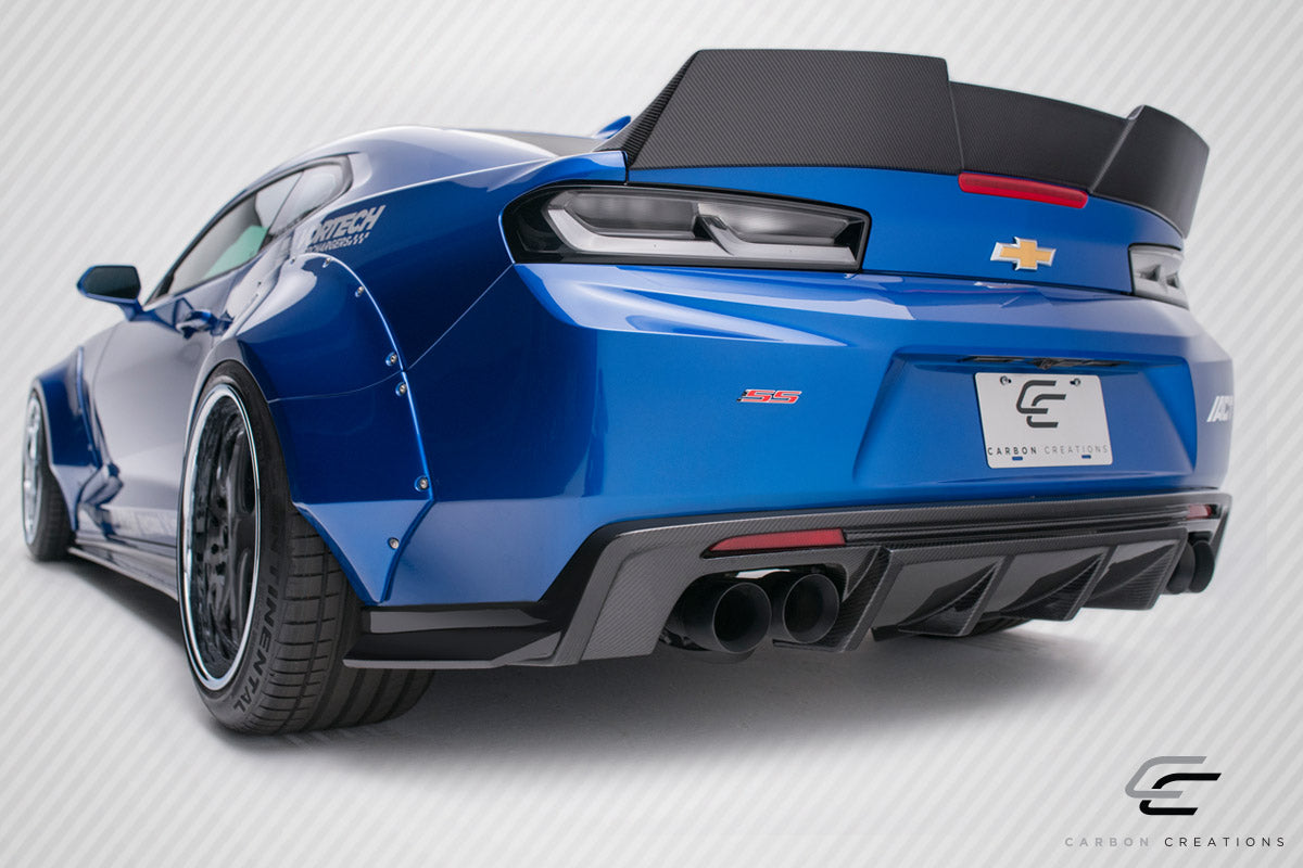 Carbon Creations Grid Rear Lip Add On Spoiler Compatible With 2016-2018 Chevrolet Camaro - 1 Piece - 113050