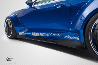 Carbon Creations Grid Side Skirts Compatible With 2016-2023 Chevrolet Camaro - 6 Piece - 113053