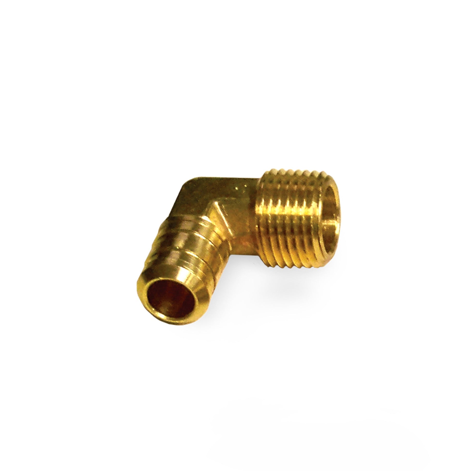 1/2" NPT-M to 5/8" Barb - 90 degree Pacific Performance Engineering