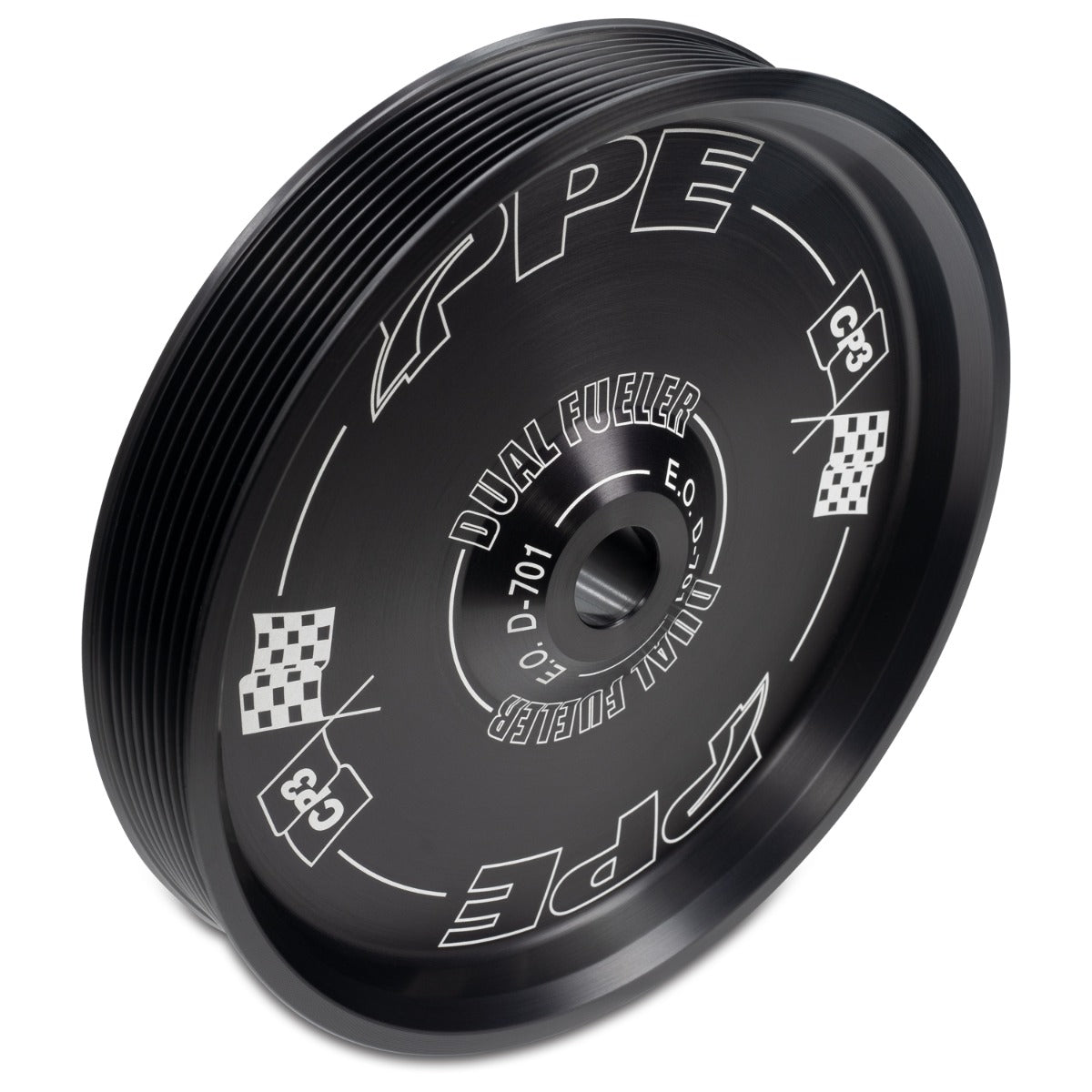 GM Dual Fueler Pulley Solid Face ppepower