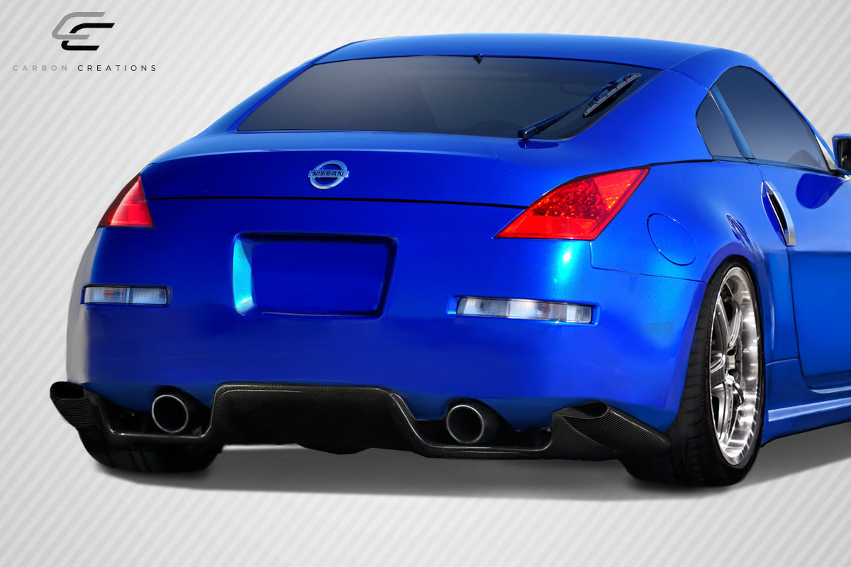 Carbon Creations TS-1 Rear Lip Add On Spoiler Compatible With 2003-2008 Nissan 350Z - 6 Piece - 113088
