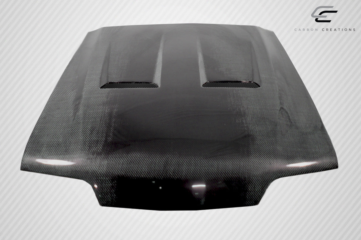 Carbon Creations Heat Extractor Hood Compatible With 1987-1993 Ford Mustang - 1 Piece - 113114