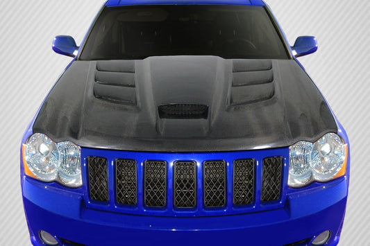 Carbon Creations Viper Look Hood Compatible With 2005-2010 Jeep Grand Cherokee - 1 Piece - 113117