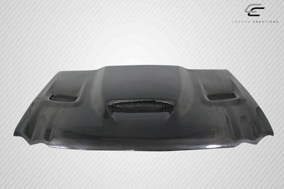 Carbon Creations Hellcat Look Hood Compatible With 2005-2010 Jeep Grand Cherokee - 1 Piece - 113118